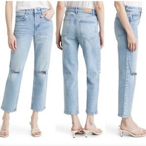 RAILS The Culver Ripped‎ High Waisted Cropped Jeans Size 27